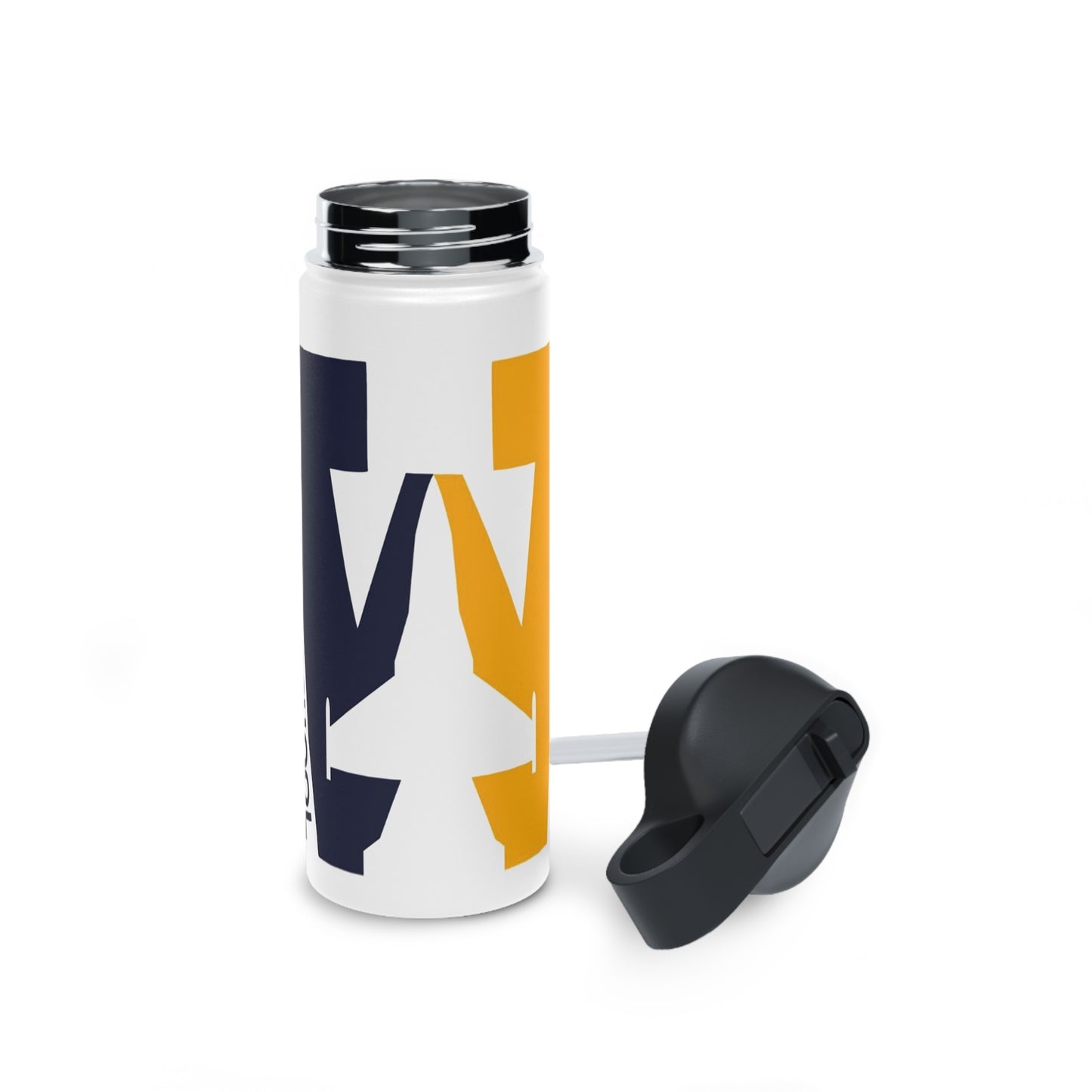 WAGAR LOGO - Stainless Steel Water Bottle, Standard Lid