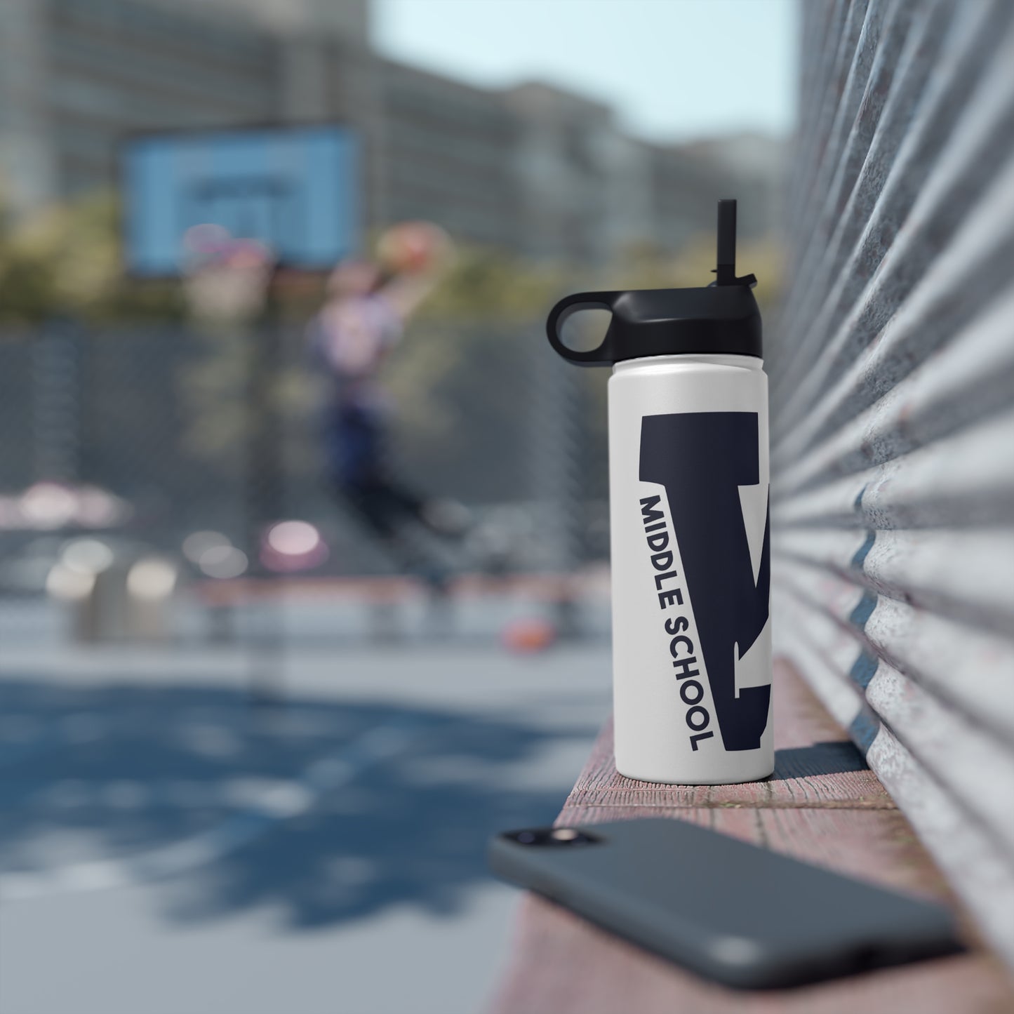 WAGAR LOGO - Stainless Steel Water Bottle, Standard Lid