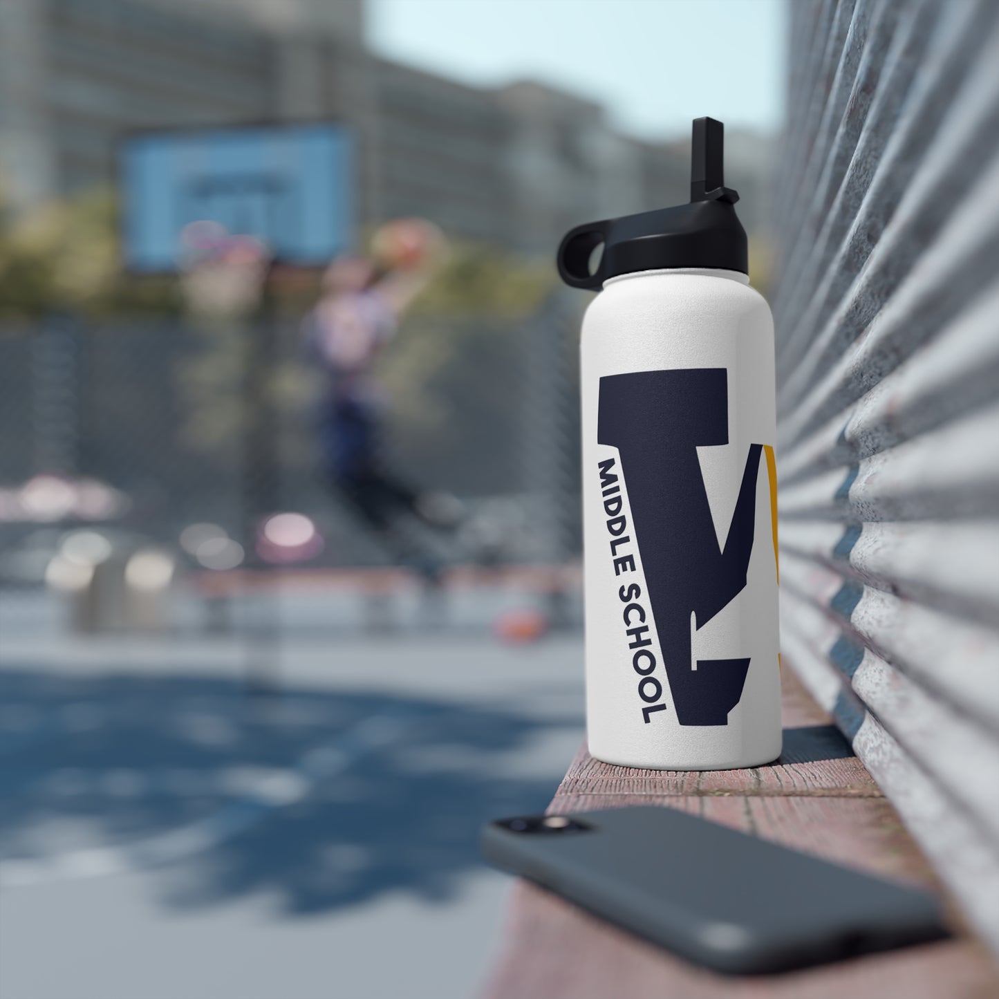 WAGAR LOGO - Stainless Steel Water Bottle, Standard Lid