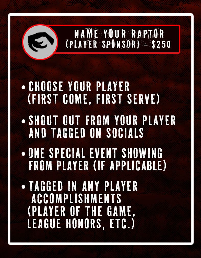 Name Your Raptor Package