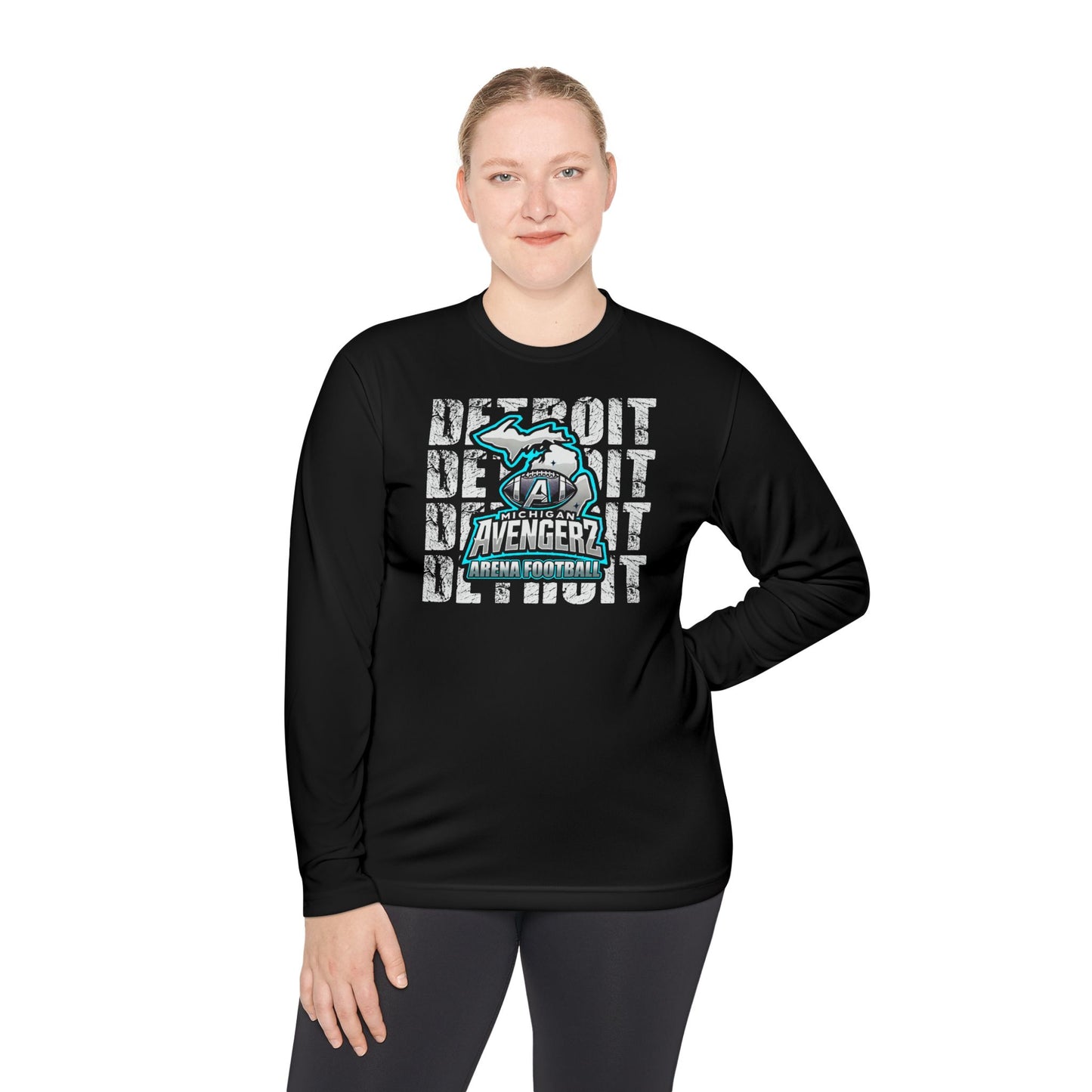Unisex Detroit Avengerz Long Sleeve Tee - Lightweight Football Shirt