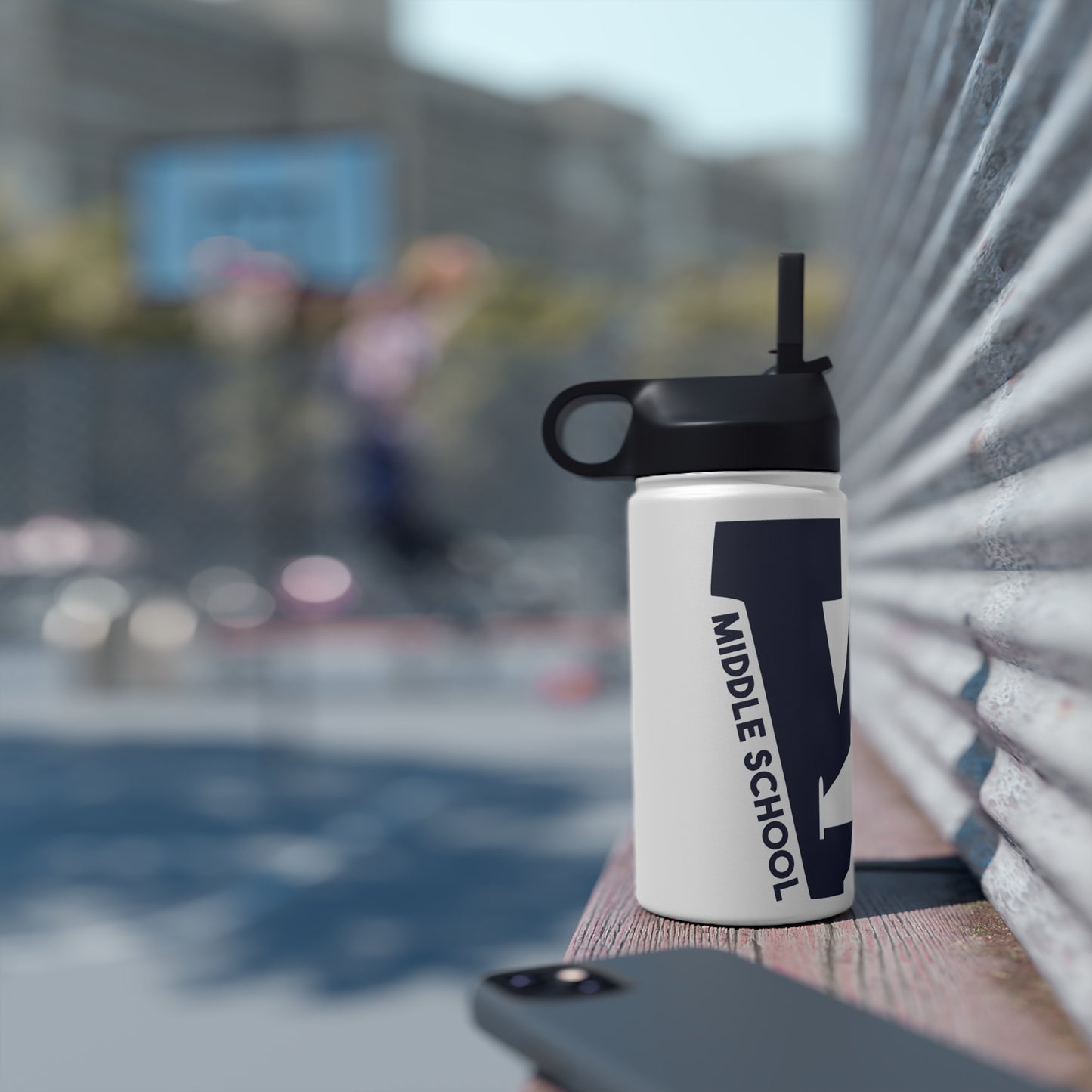 WAGAR LOGO - Stainless Steel Water Bottle, Standard Lid