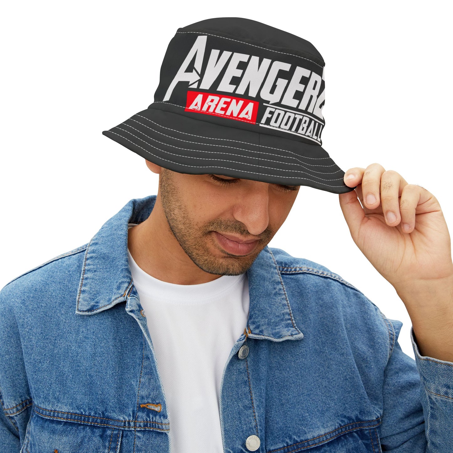 Avengerz Arena Football Bucket Hat BLK - Trendy Sportswear for Fans