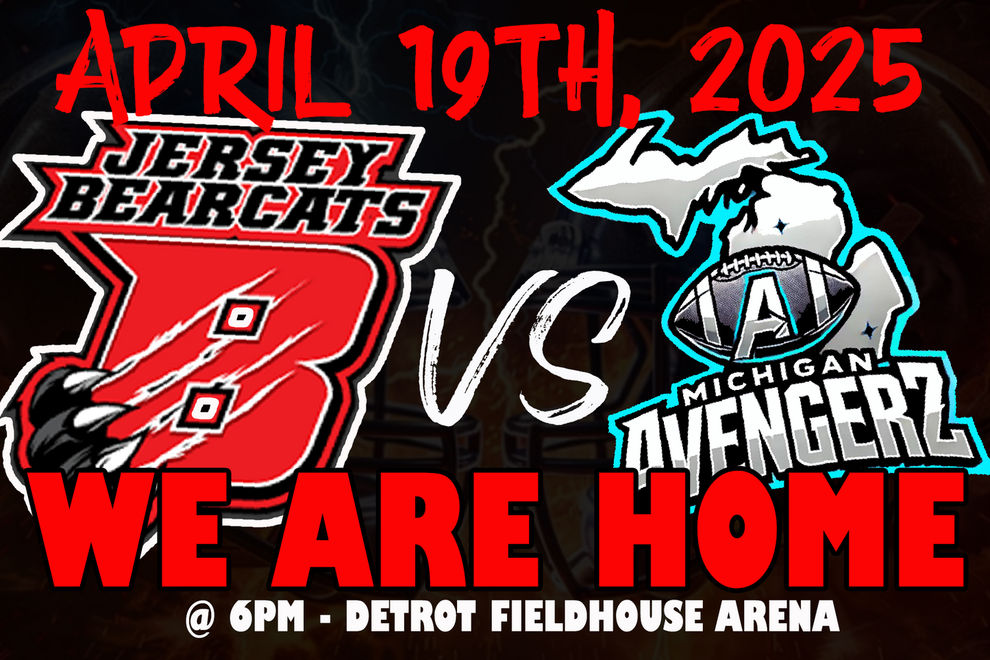 APRIL 19TH - AvengerZ vs. JERSEY BEARCATS