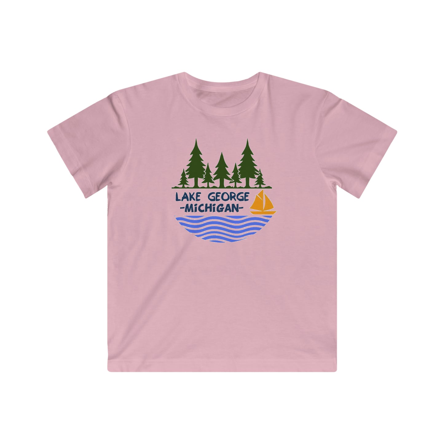 Kids Lake George, MI - Jersey Tee