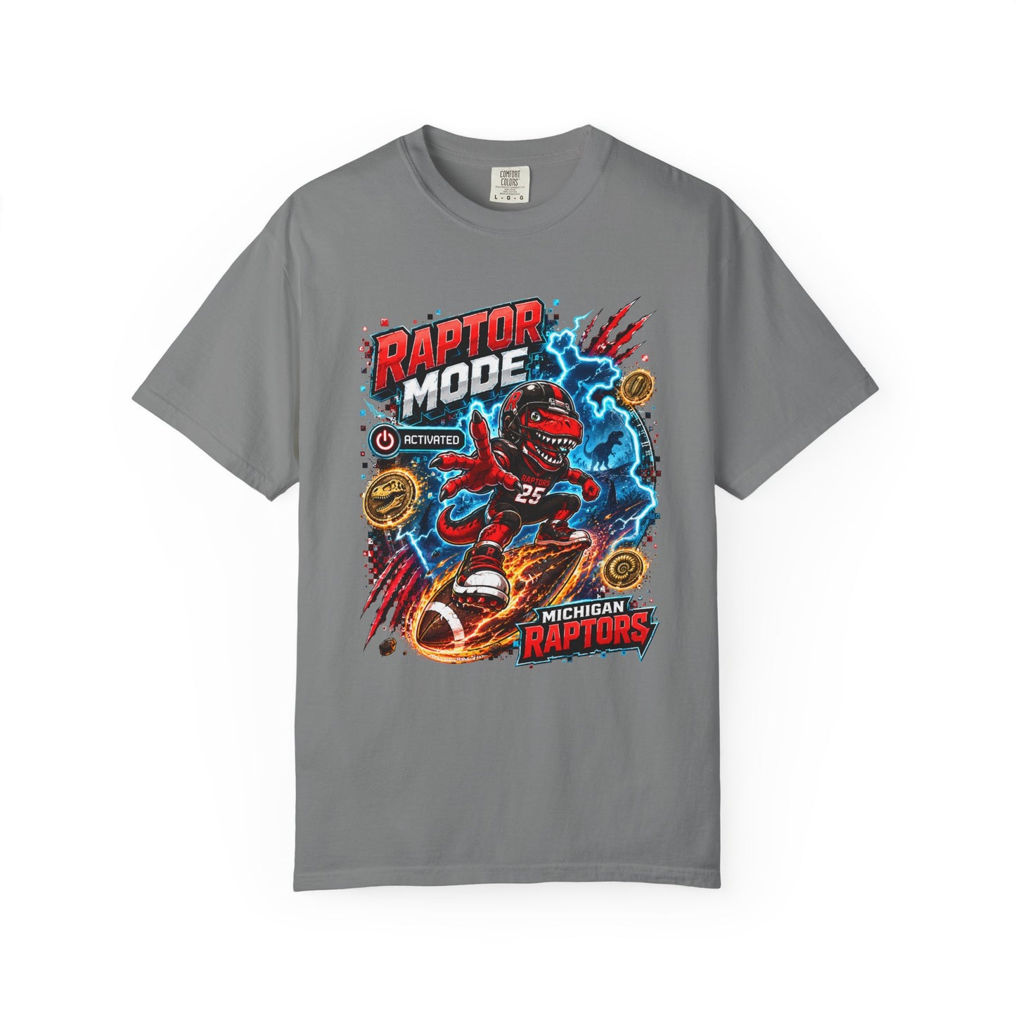 Raptor Mode Graphic T-Shirt — Michigan Raptors Basketball Tee