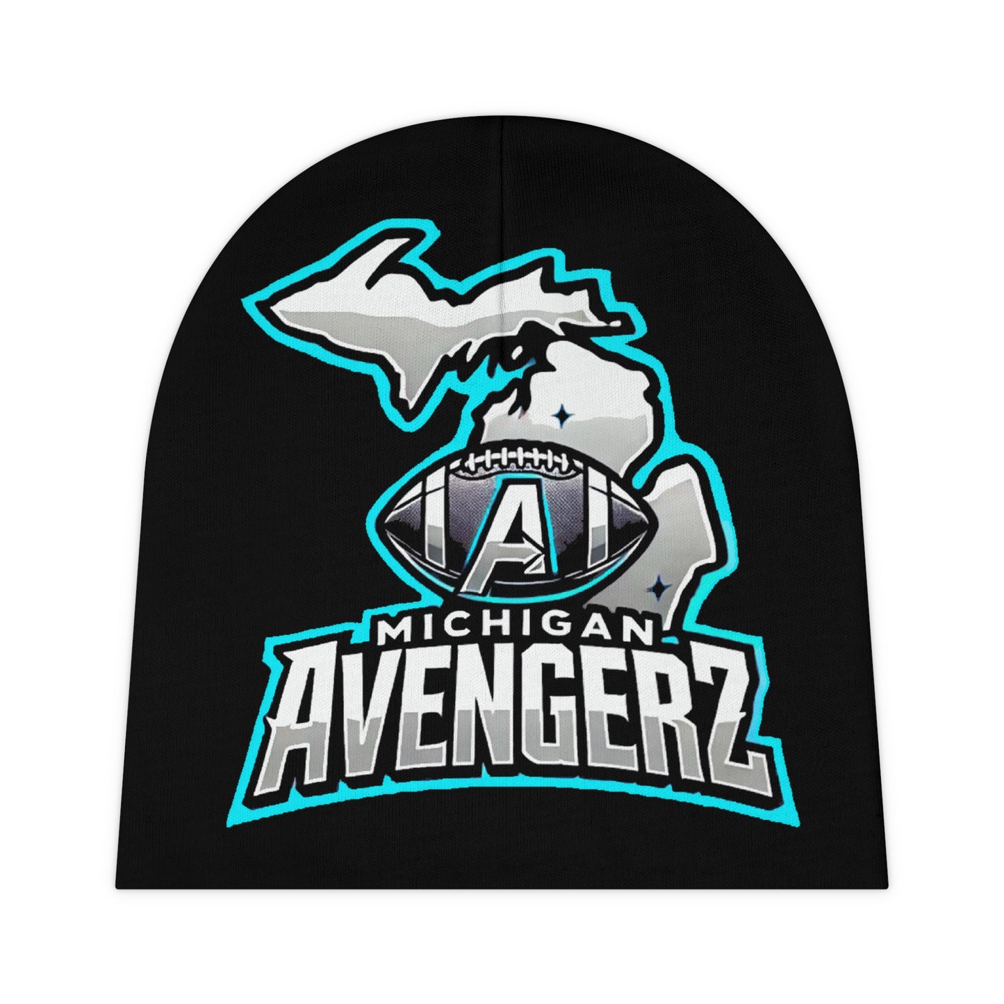 Michigan Avengerz Baby Beanie Blk - Sports Beanie for Little Fans - Perfect Baby Shower Gift