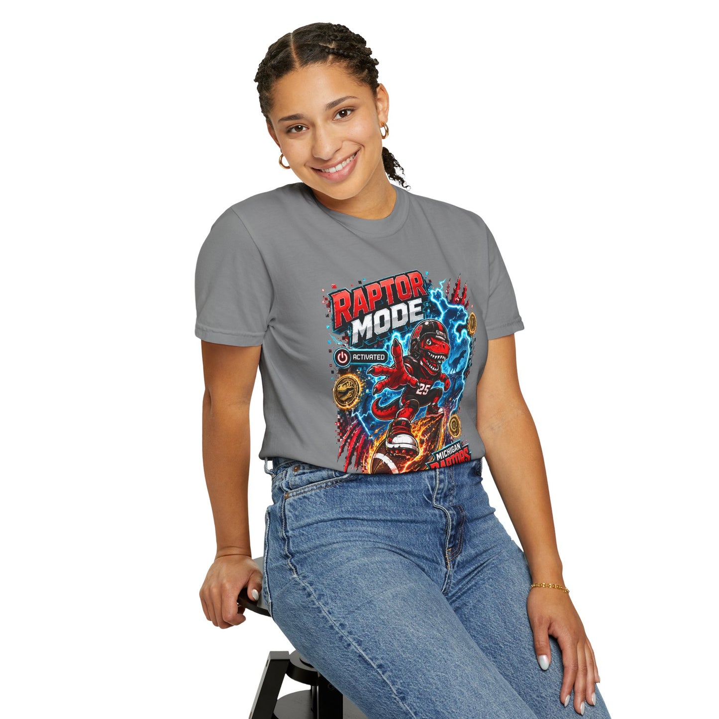 Raptor Mode Graphic T-Shirt — Michigan Raptors Basketball Tee