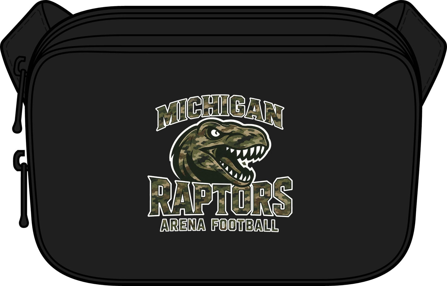 Michigan Raptors Arena Football Crossbody Bag
