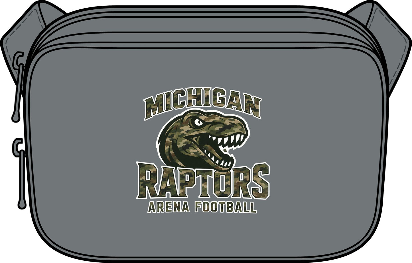 Michigan Raptors Arena Football Crossbody Bag