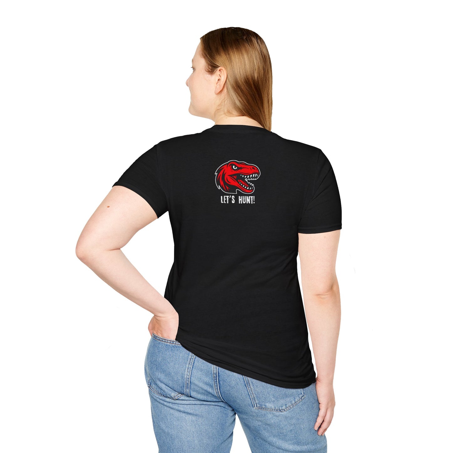 Michigan Raptors T‑Shirt — Red Dino Mascot Arena Football Tee