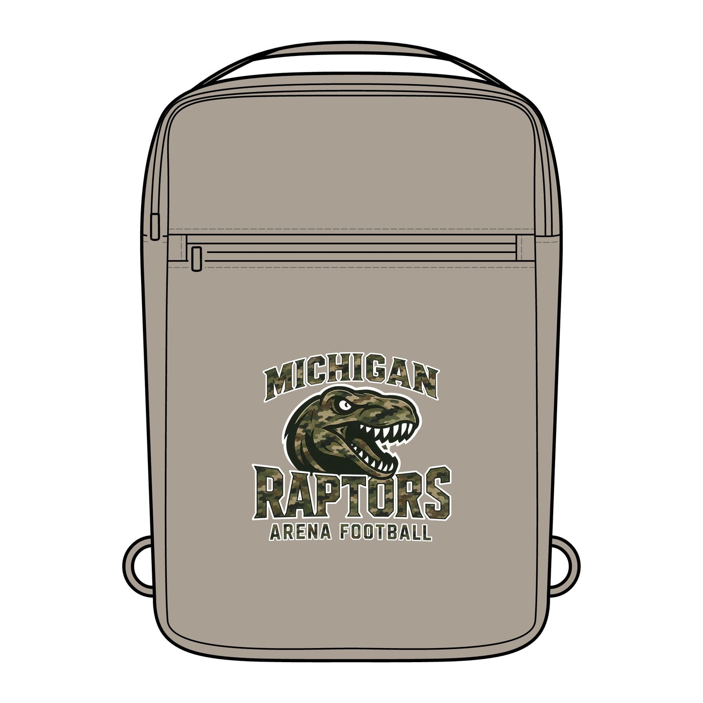 Michigan Raptors Sling Bag — Arena Football Matte Crossbody