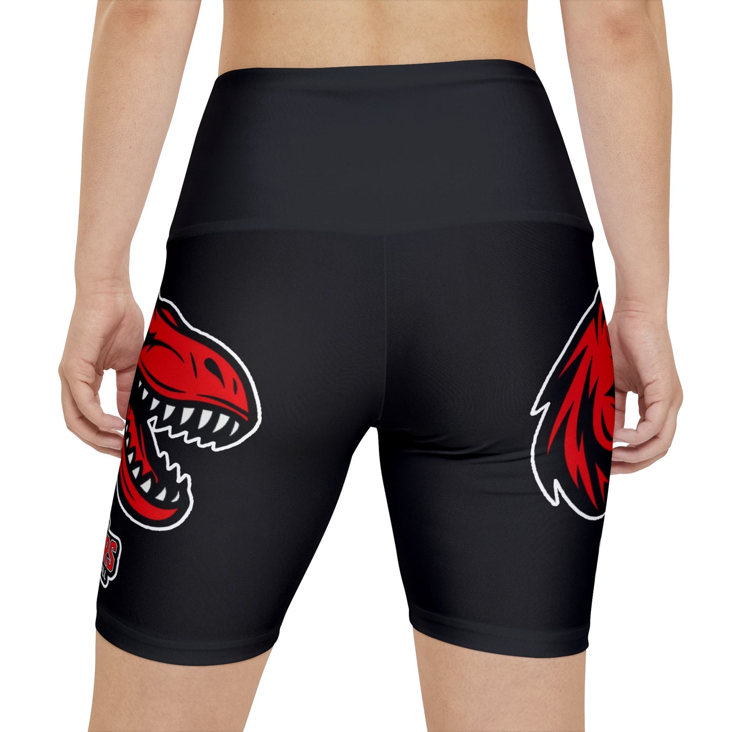 Michigan Raptors Women's Workout Shorts - Sporty Athletic Gear with Football Design
