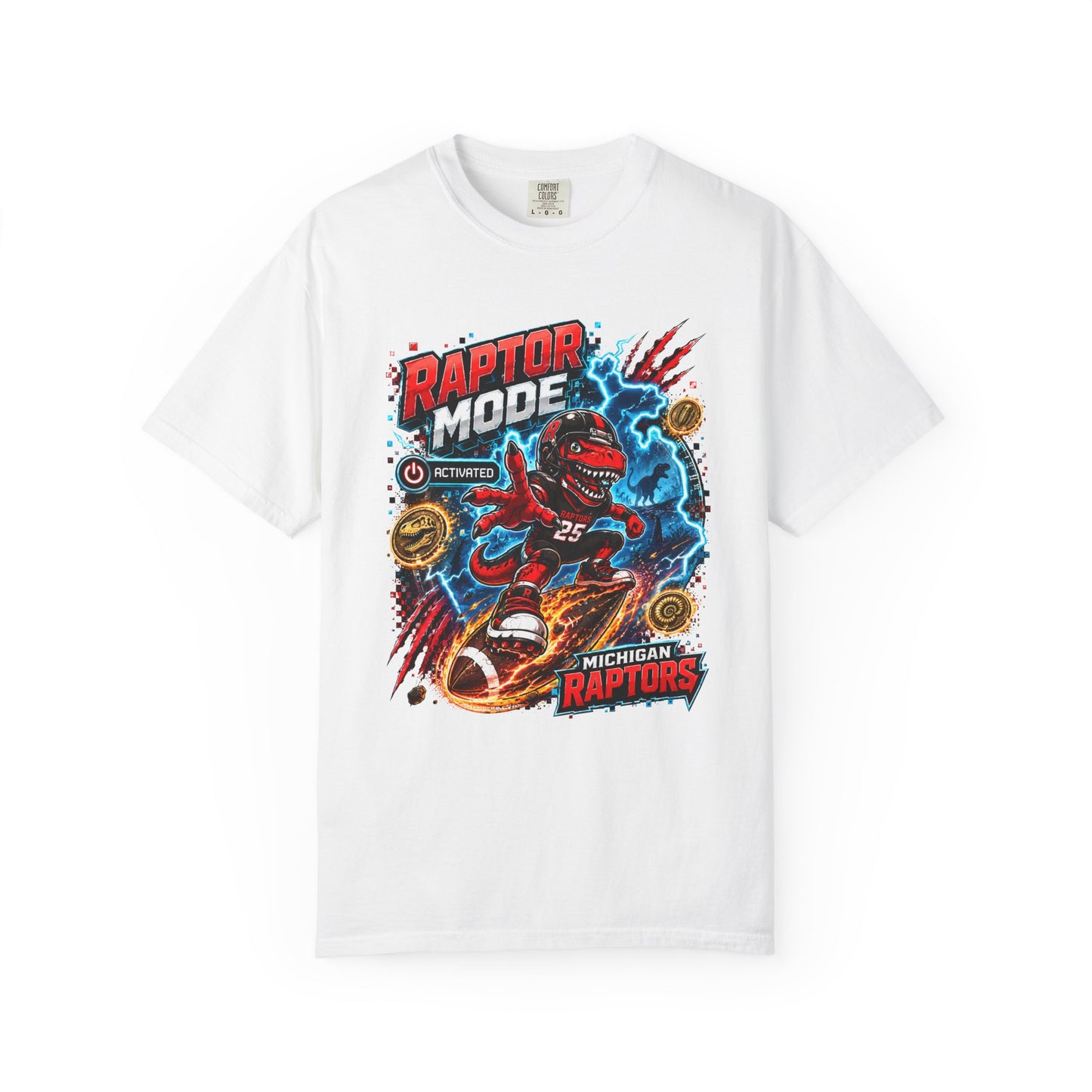 Raptor Mode Graphic T-Shirt — Michigan Raptors Basketball Tee