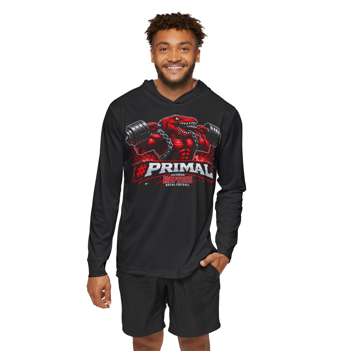 Raptors Primal Weightlifting Hoodie — Men's Sports Warmup Hoodie
