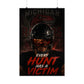Every Hunt Has a Victim Football Poster — Michigan Raiders Helmet Wall Art (Rolled Poster)