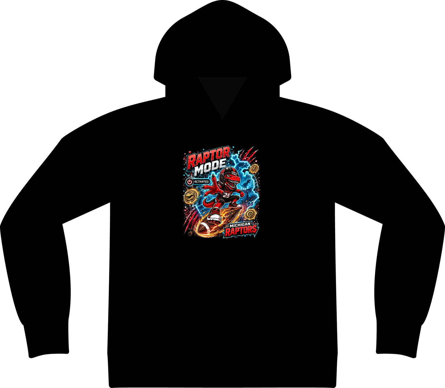 Strive Mode Gamer Hoodie — "PosiCharge" Retro Arcade Graphic Pullover