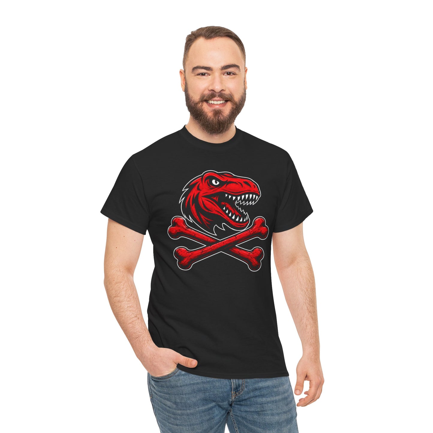 Dinosaur Skull & Crossbones Graphic Tee