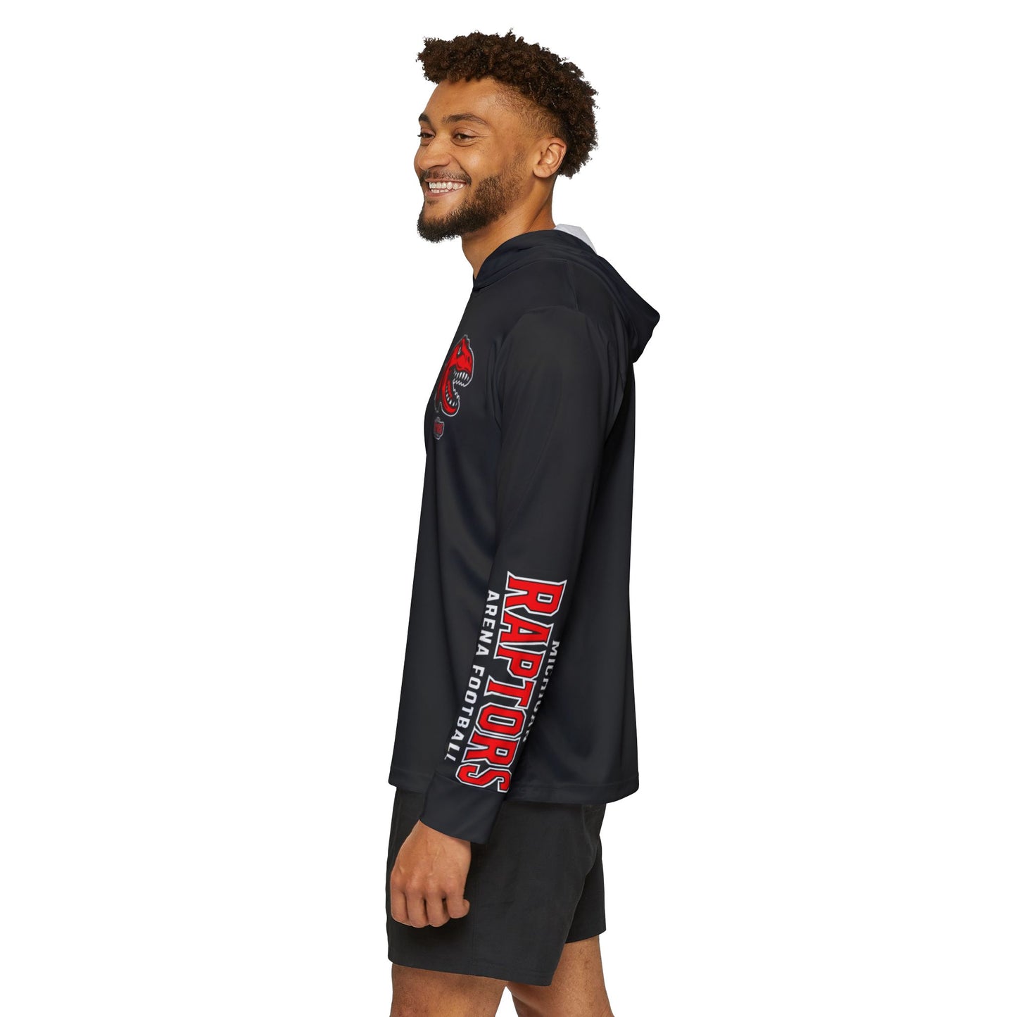 Men's Sports Warmup Hoodie - Raptors Graphic Athletic Hoodie for Active Lifestyle