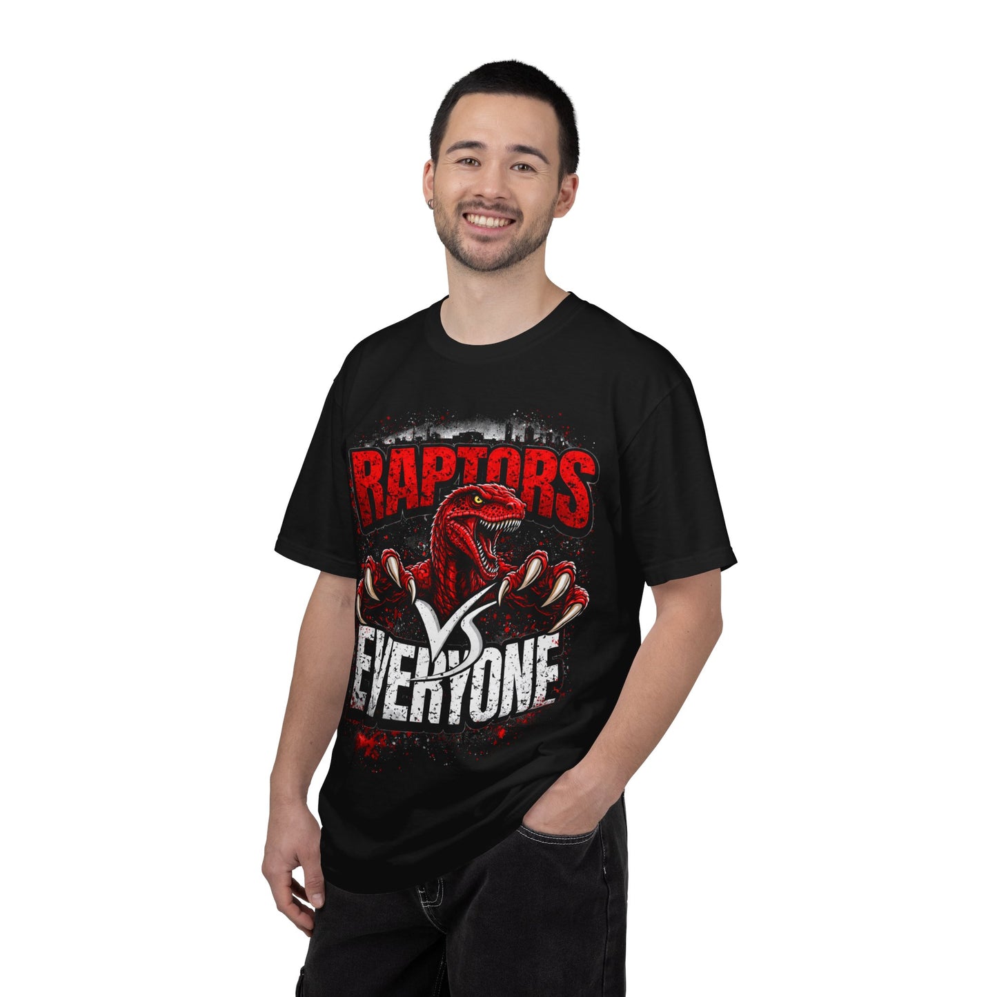 Raptors Everyone T-Shirt — Dino Mascot Game Schedule Tee