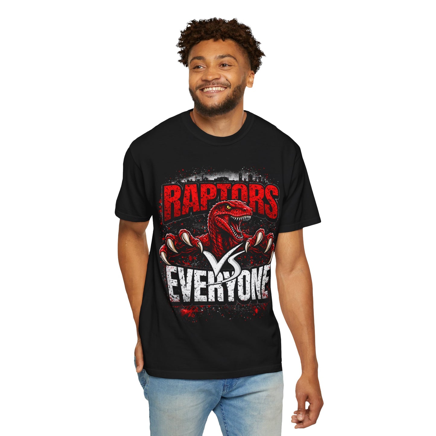 Raptors Everyone T-Shirt — Dino Mascot Game Schedule Tee