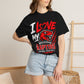 I Love My Michigan Raptors Arena Football T-Shirt — 'Let's Hunt!' Fan Tee