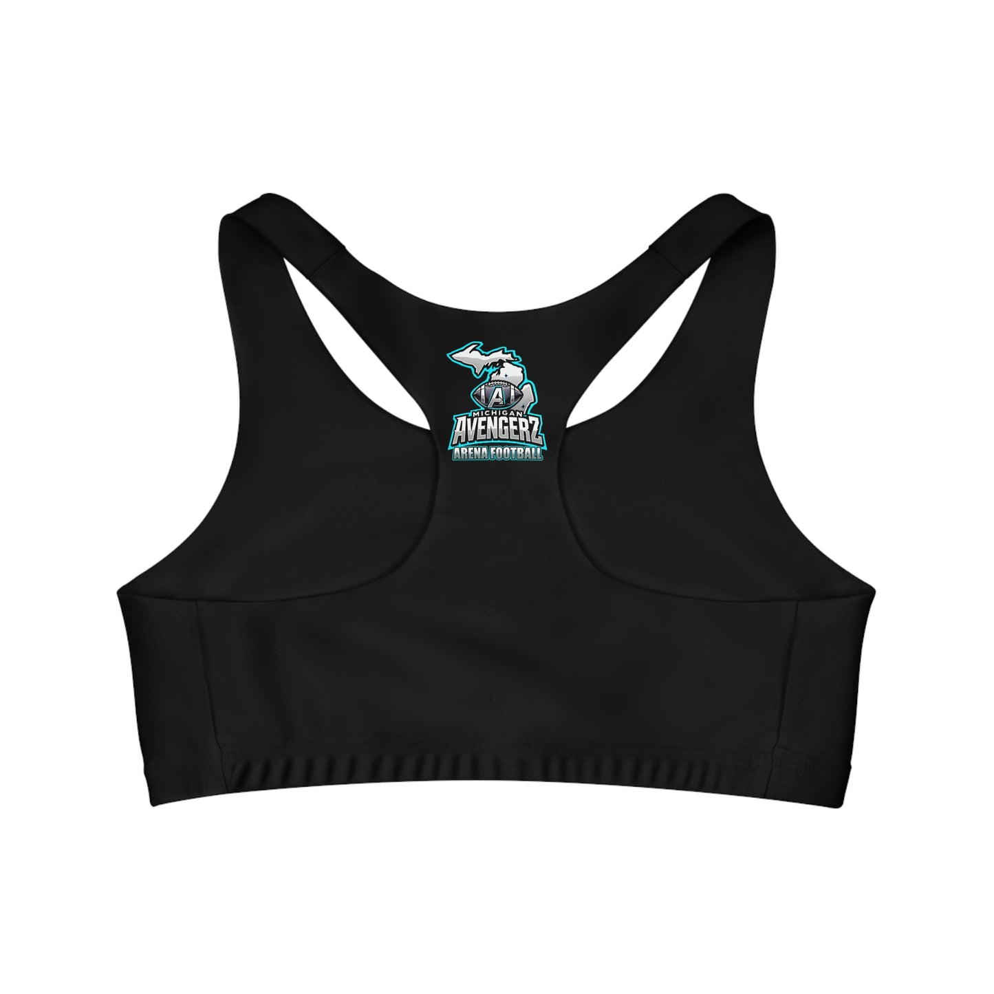 Michigan Avengerz Arena Football Seamless Sports Bra - Supportive Activewear for Fans