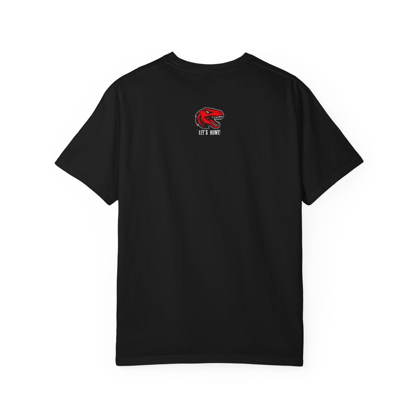 Michigan Raptors T-Shirt — Bold Red Dinosaur Sports Tee