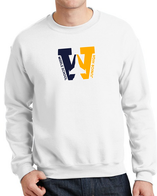 WAGAR Logo- Gildan Heavy Blend Crewneck Sweatshirt