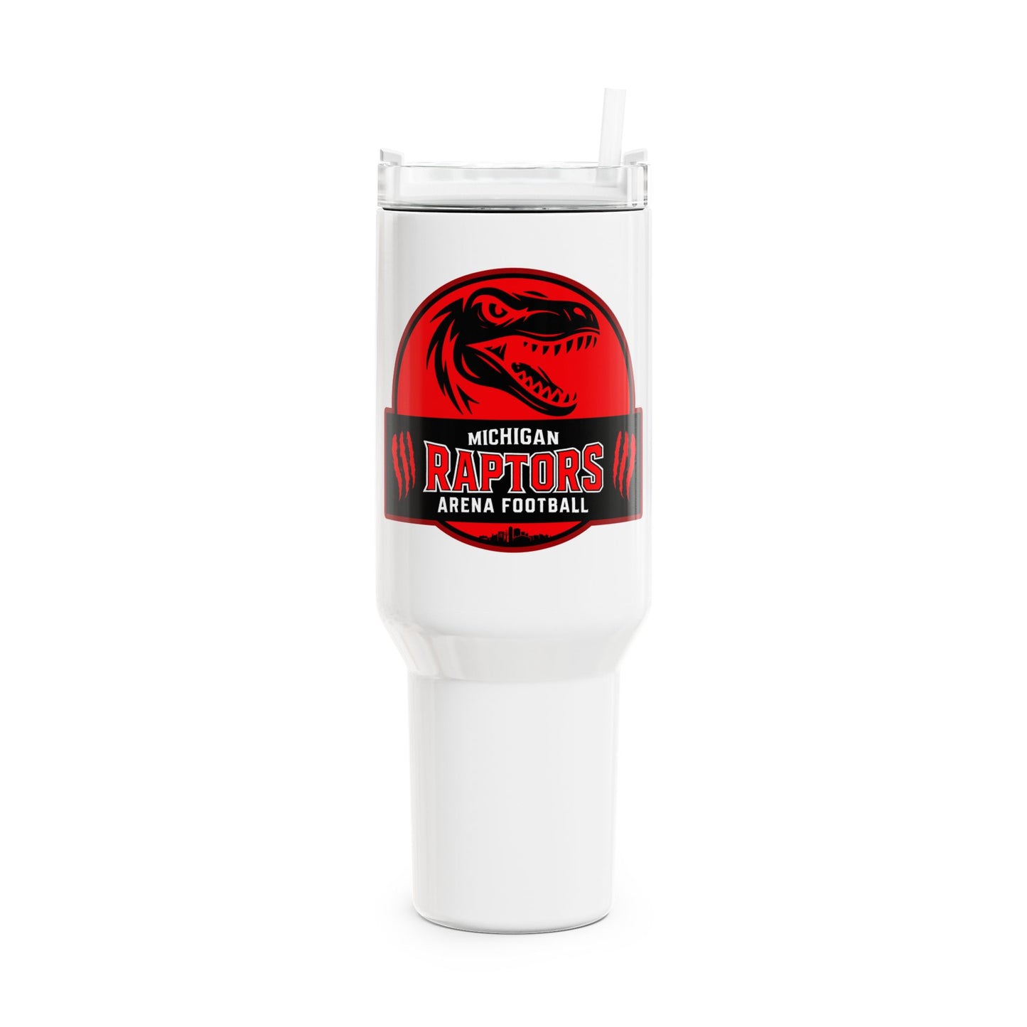 Michigan Raptors 40oz Tumbler - Insulated Travel Mug with Handle, Perfect for Sports Fans