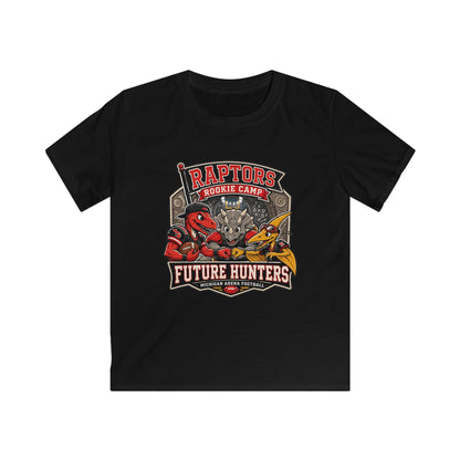 Raptors Rookie Camp Kids Tee — "Future Hunters" Dino Adventure Shirt