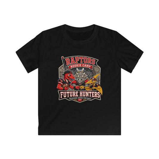 Raptors Rookie Camp Kids Tee — "Future Hunters" Dino Adventure Shirt