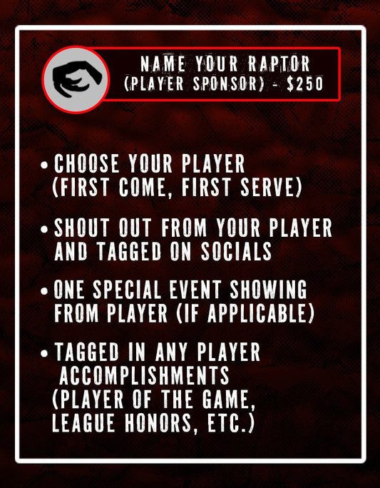 Name Your Raptor Package