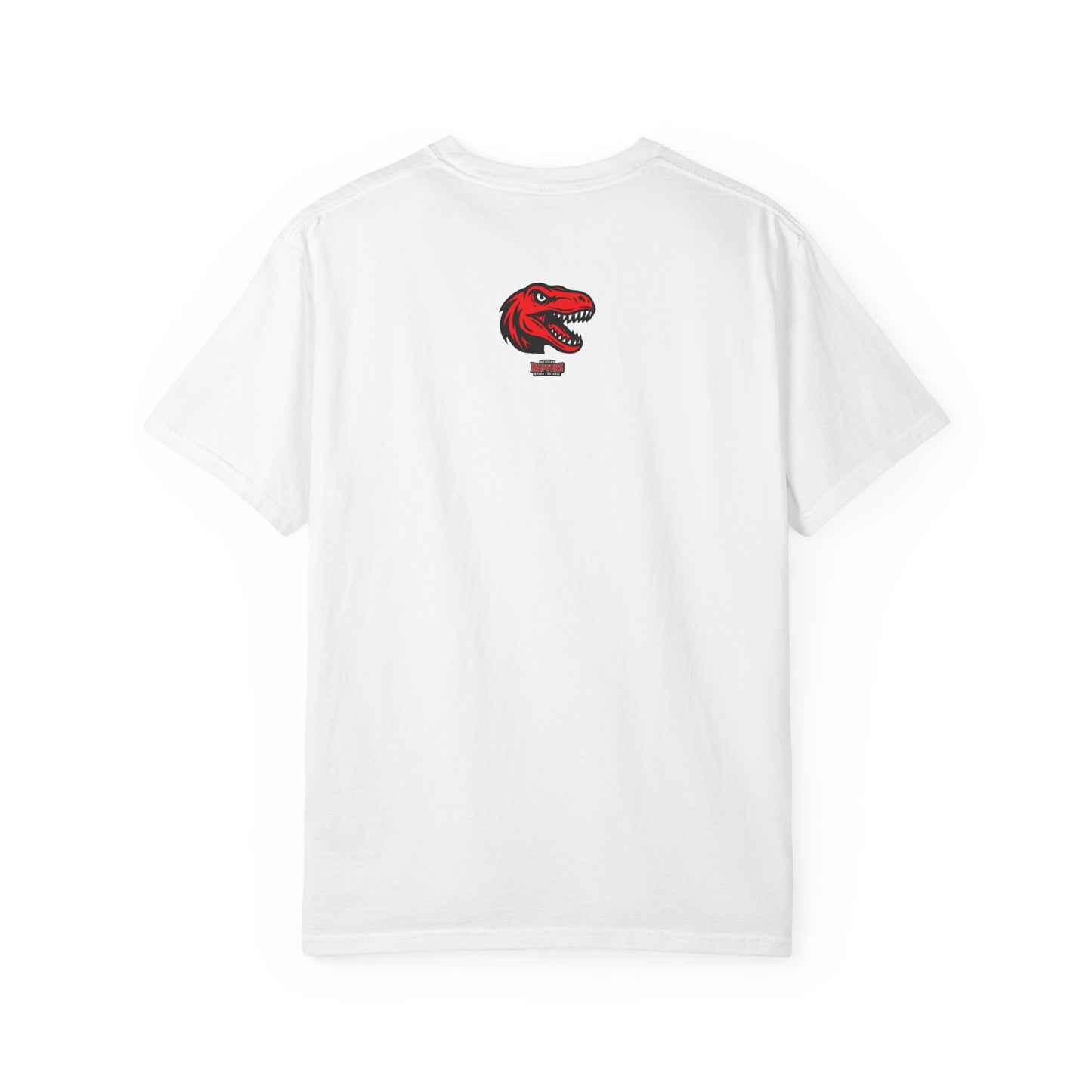 Raptors 'Block the Past' Graphic T-Shirt — Michigan Raptors Dinosaur Football Design