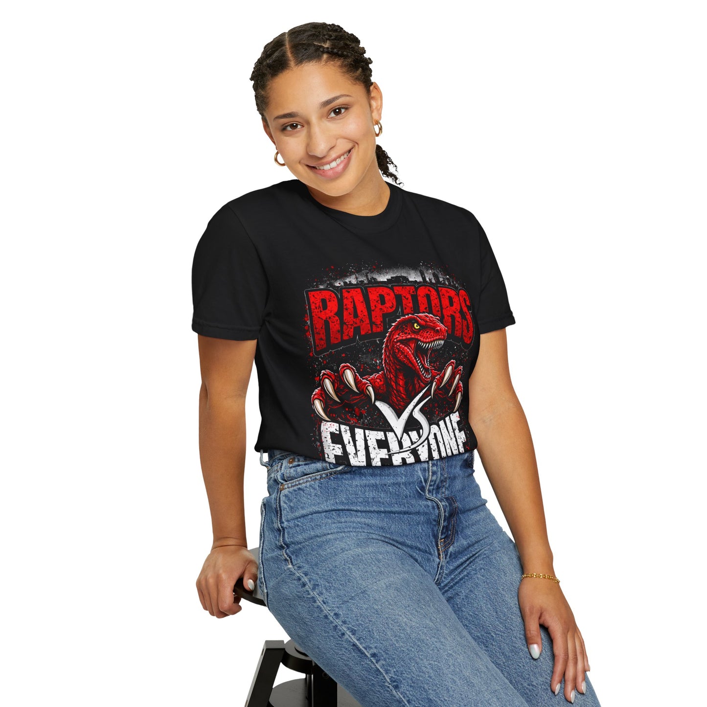 Raptors Everyone T-Shirt — Dino Mascot Game Schedule Tee