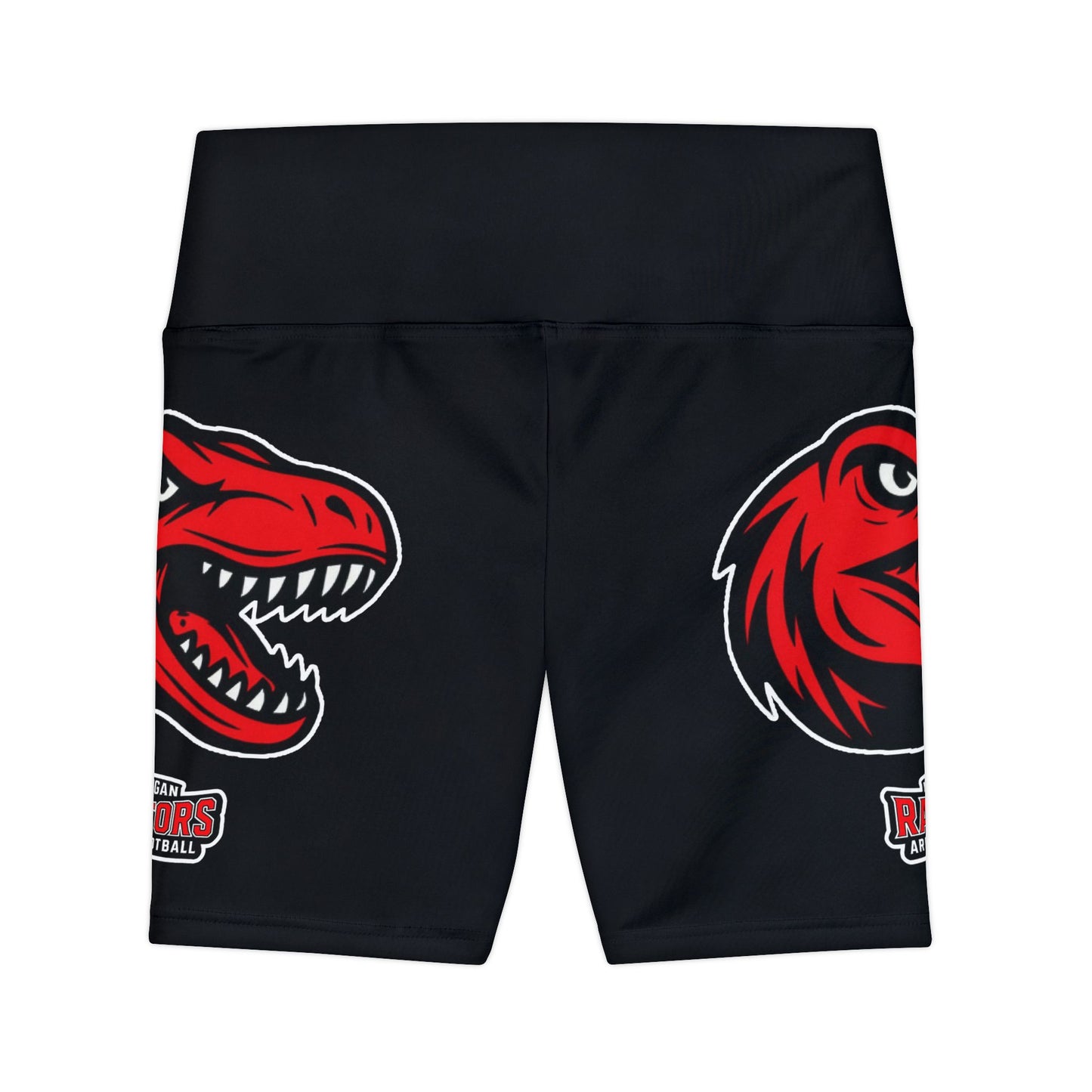 Michigan Raptors Women's Workout Shorts - Sporty Athletic Gear with Football Design