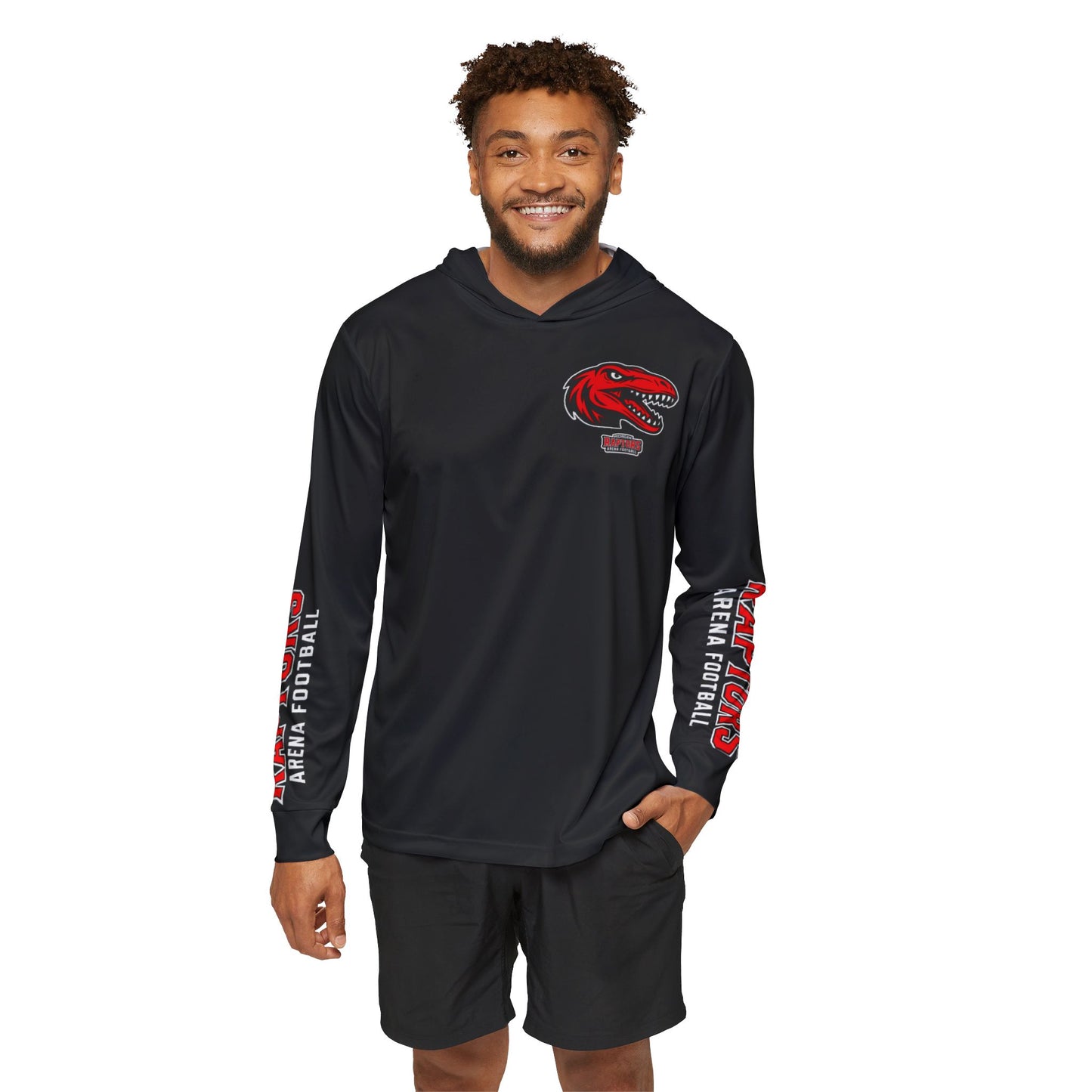 Men's Sports Warmup Hoodie - Raptors Graphic Athletic Hoodie for Active Lifestyle