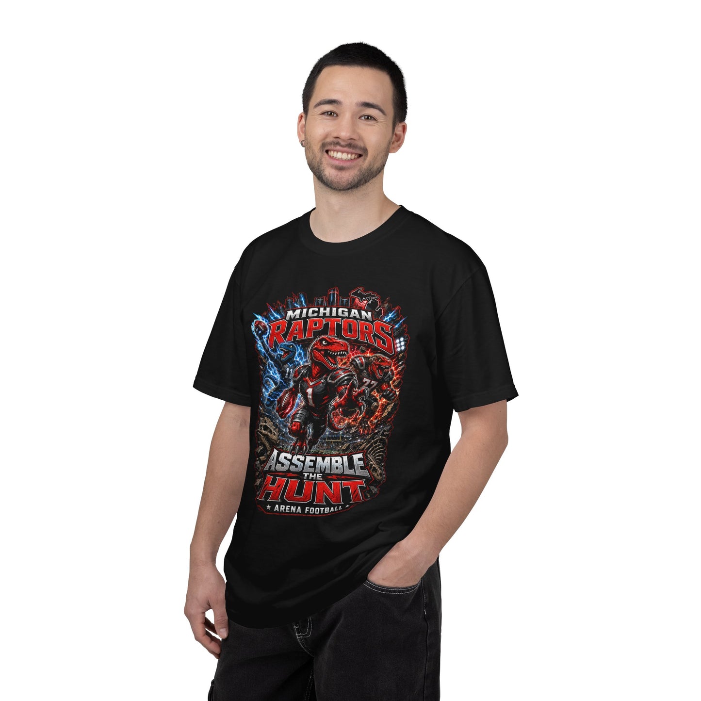 Raptors "Assemble & Hunt" Arena Football T-Shirt