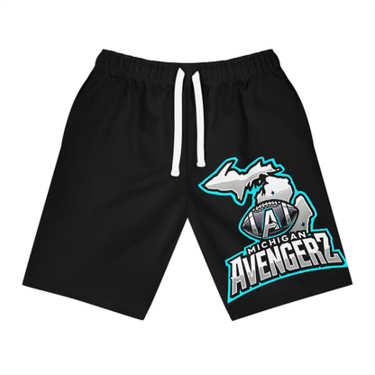 Michigan Avengerz Athletic Long Shorts BLK – Comfortable Sportswear for Fans