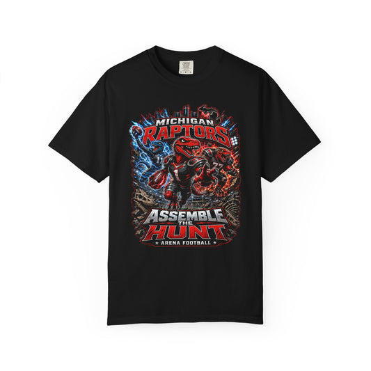Raptors "Assemble & Hunt" Arena Football T-Shirt