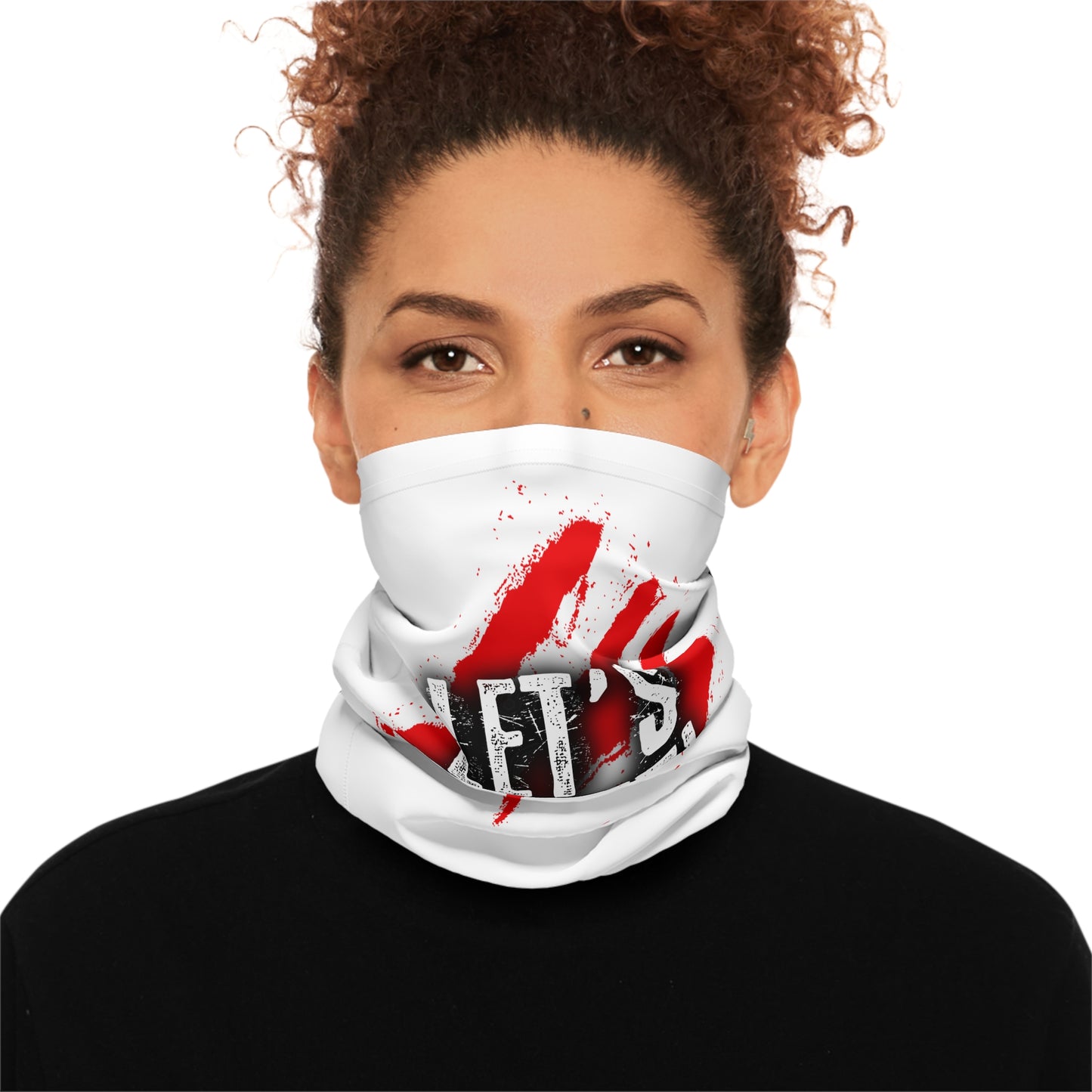 Let's Hunt! Neck Gaiter — Michigan Raptors Arena Football Face Covering