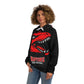 Raptors Arena Football Schedule Hoodie — Red Dino Team Logo