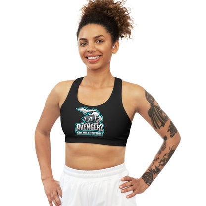 Michigan Avengerz Arena Football Seamless Sports Bra - Supportive Activewear for Fans