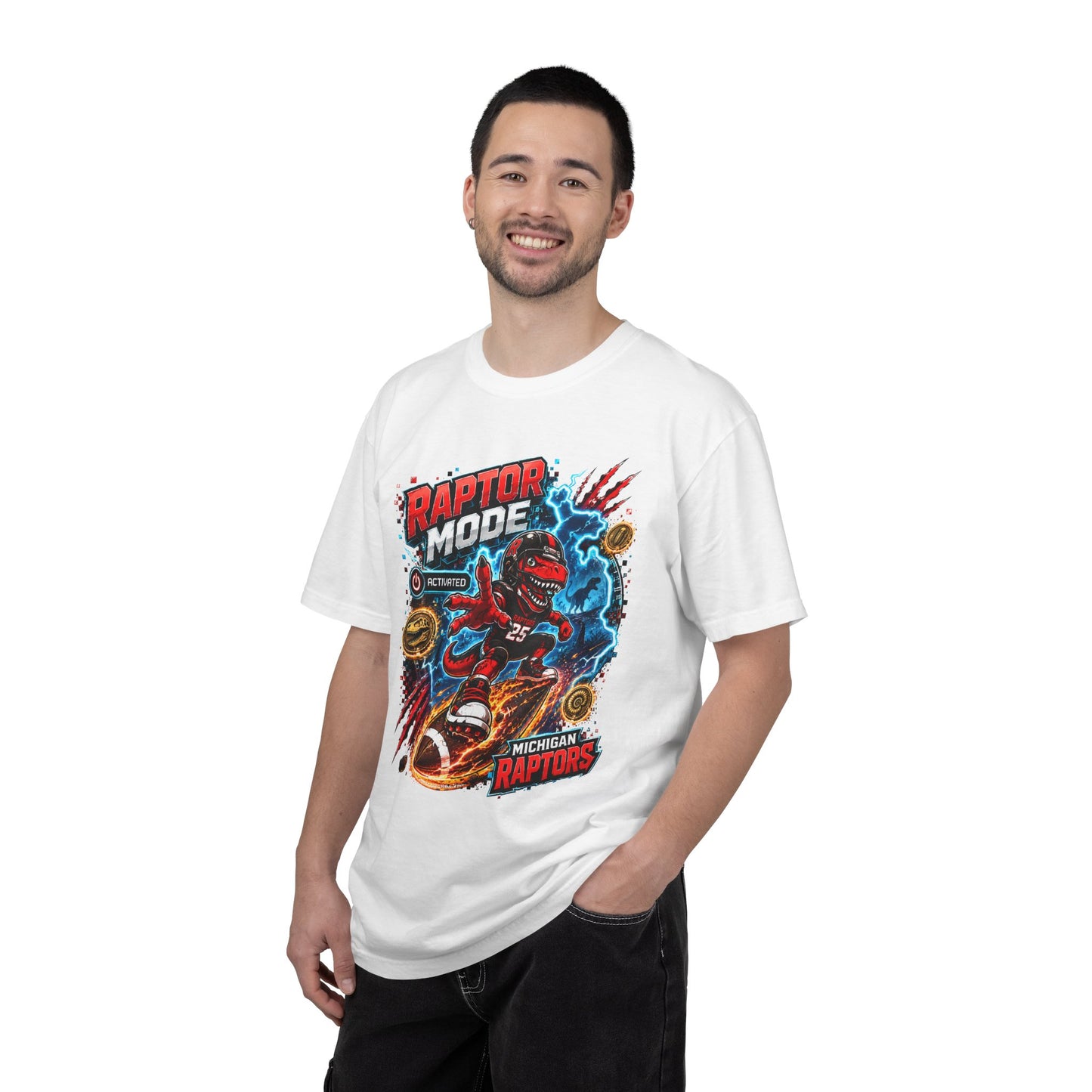 Raptor Mode Graphic T-Shirt — Michigan Raptors Basketball Tee