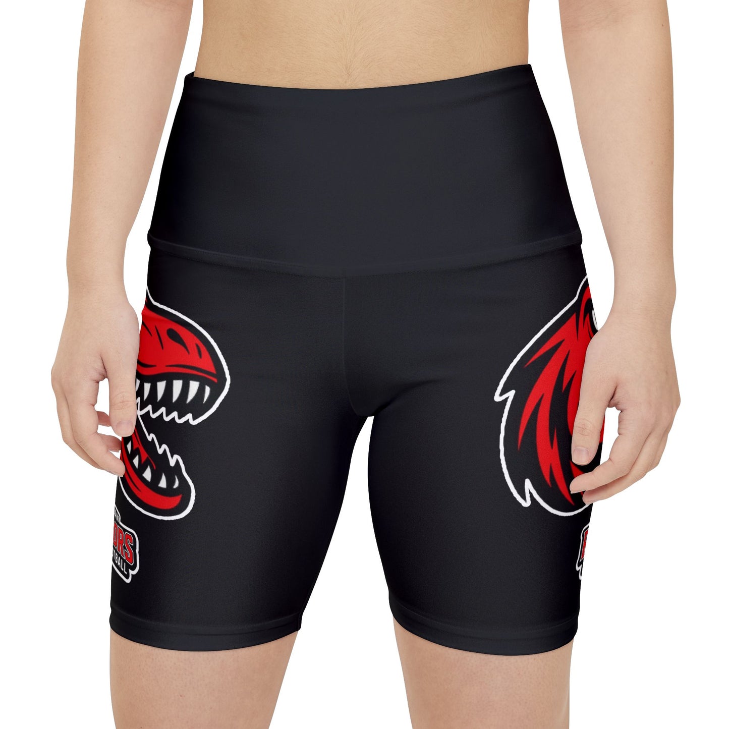 Michigan Raptors Women's Workout Shorts - Sporty Athletic Gear with Football Design