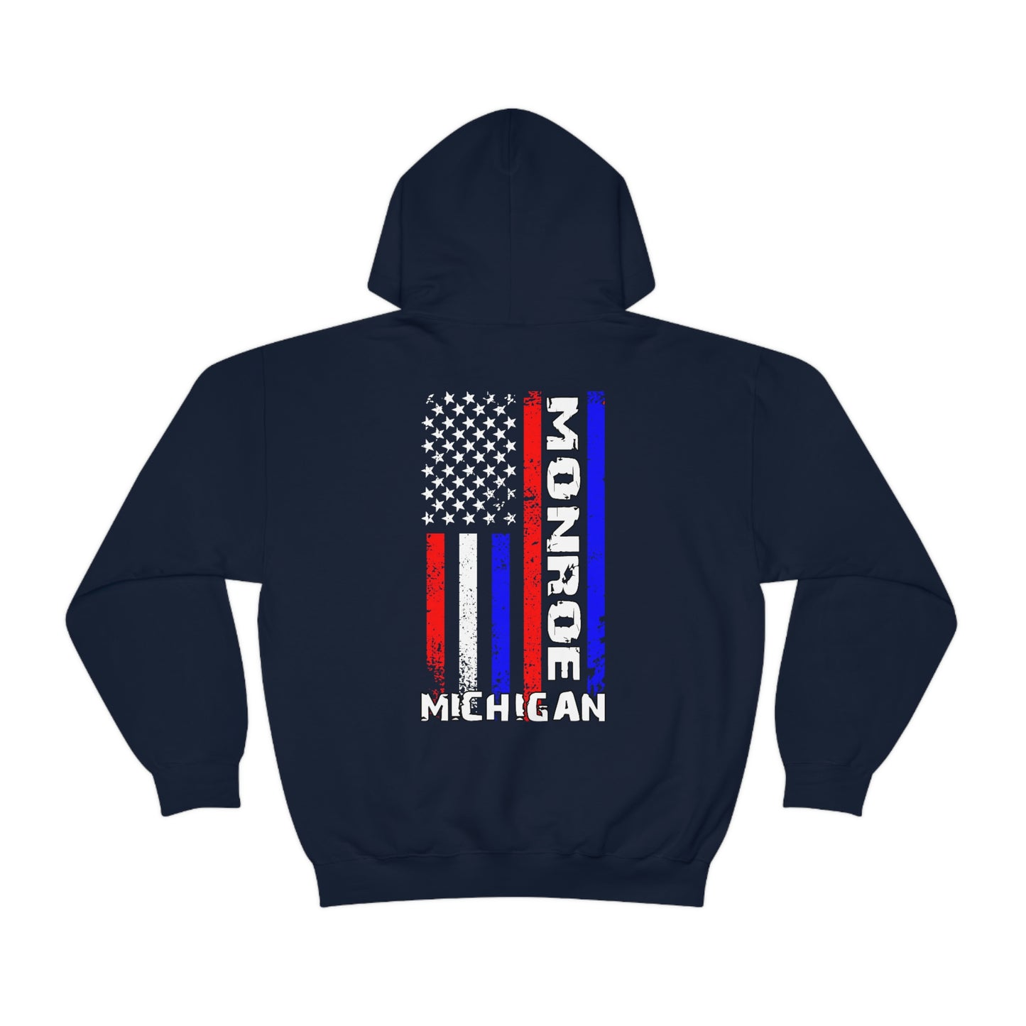 Monroe, MI Flag Hoodie