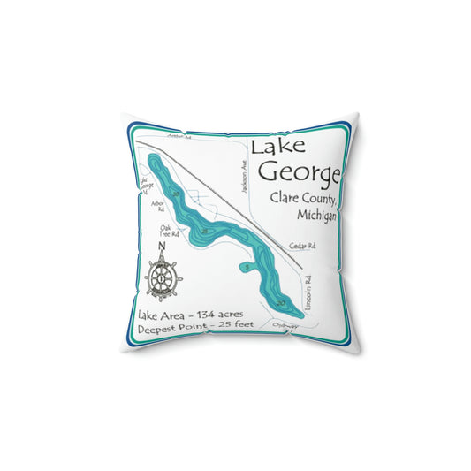 Lake George Square Pillow