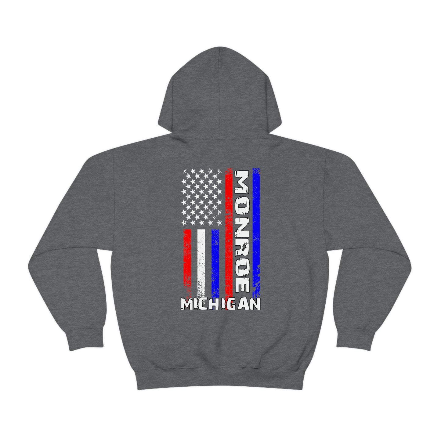 Monroe, MI Flag Hoodie