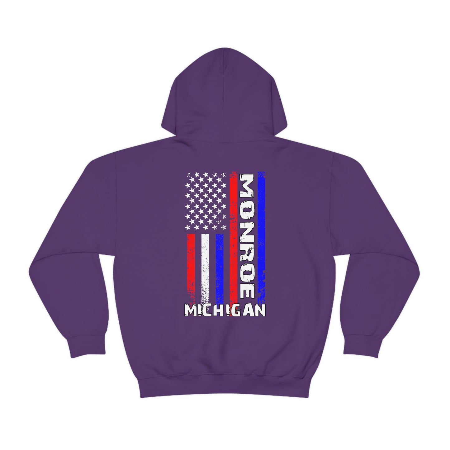 Monroe, MI Flag Hoodie