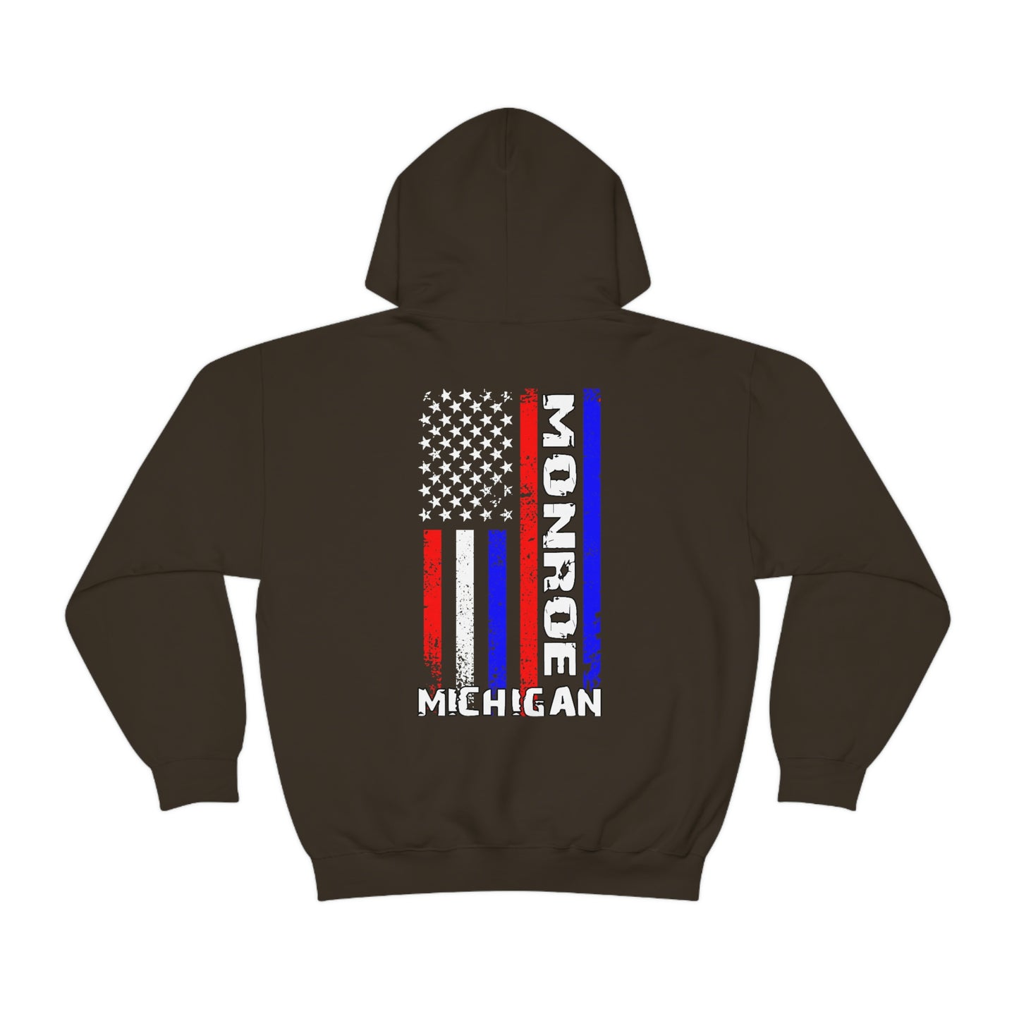 Monroe, MI Flag Hoodie